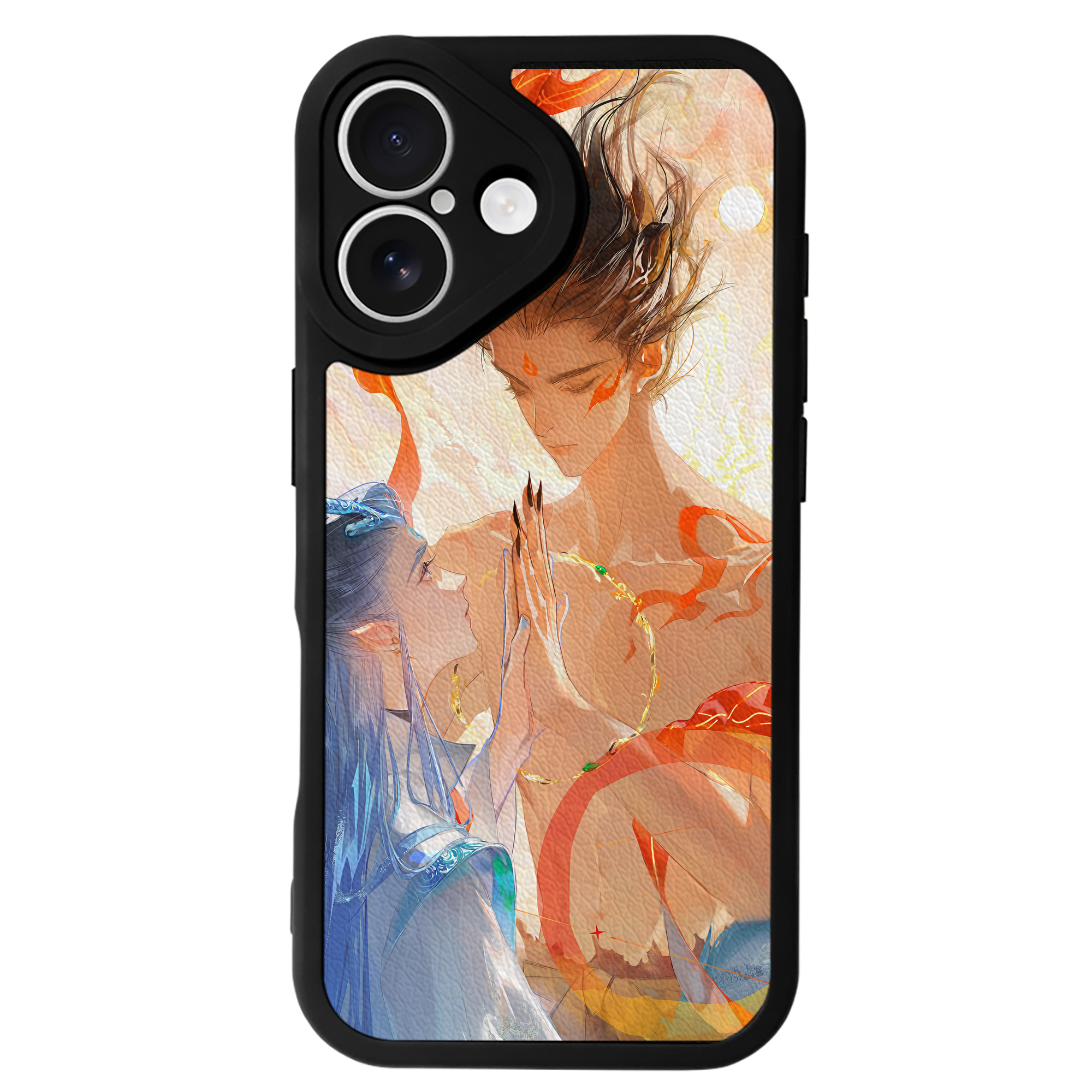 （画像用） Ne Zha 2 ナタ 魔童の大暴れ 【iPhone 16シリーズ対応】シリコンスマホケース（レザー調） 材質：シリコン